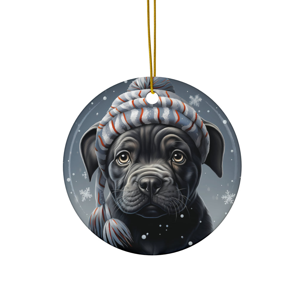 Dog Ceramic Disc Ornament           Item #6122223