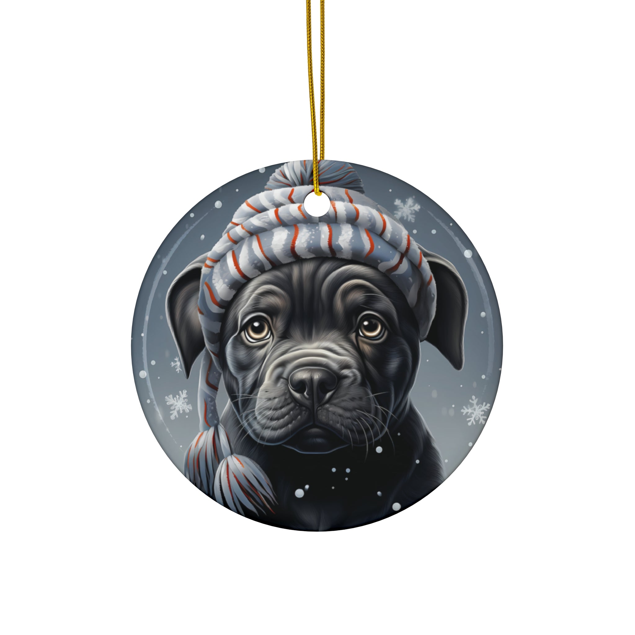 Dog Ceramic Disc Ornament           Item #6122223