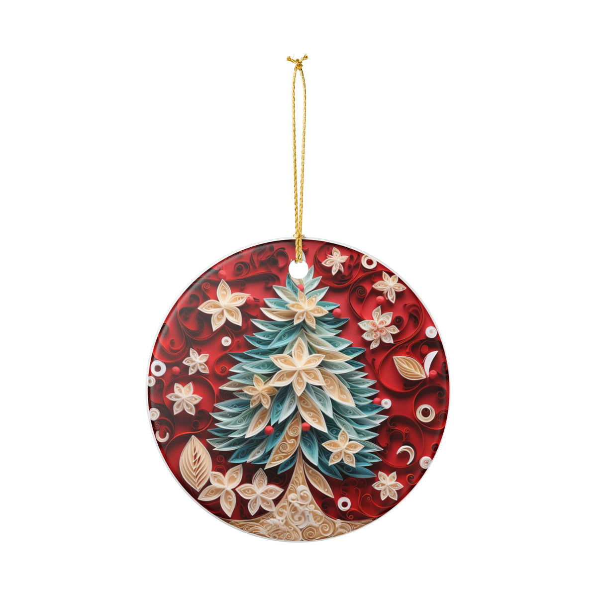 Christmas Tree Ceramic Ornament    Item #402989