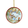 Christmas Scene Kids Ceramic Disc Ornament      Item #8327499