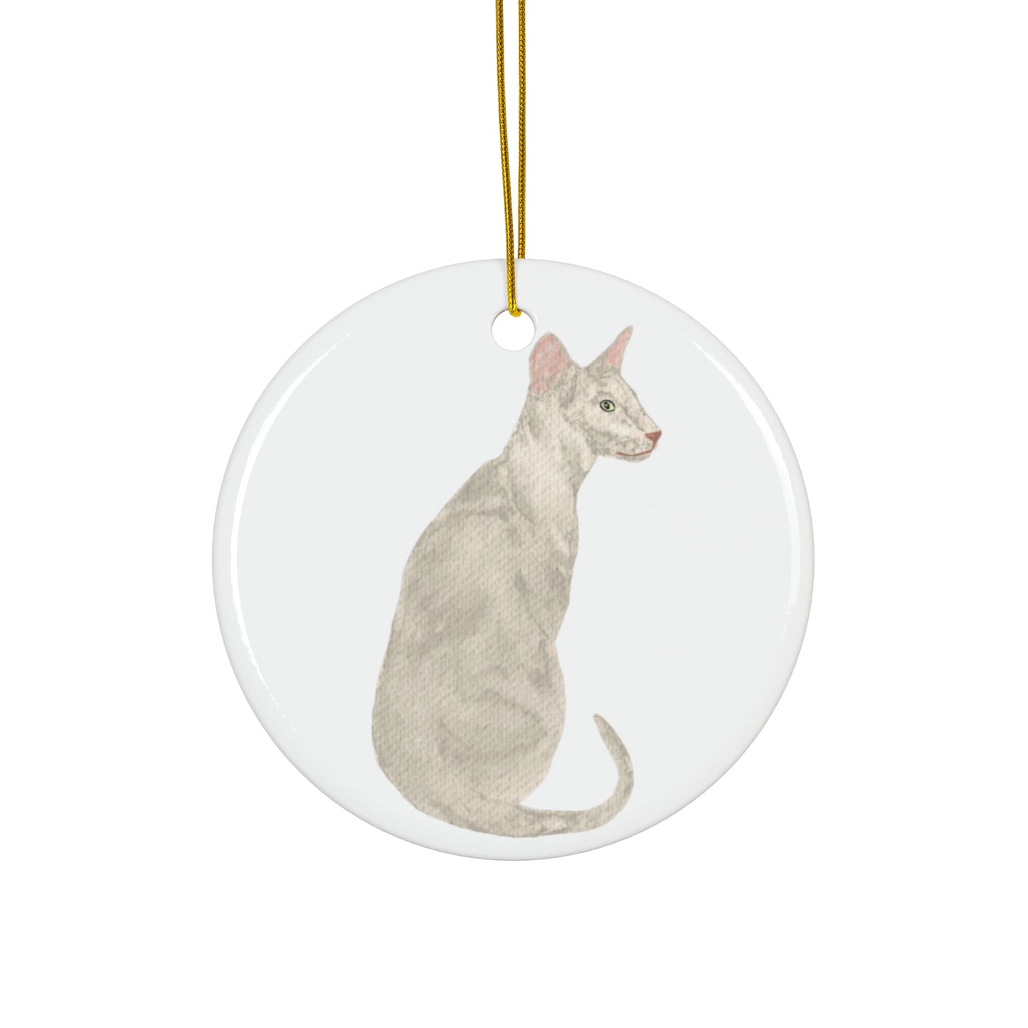 Cat Ceramic Disc Ornament           Item #1165237