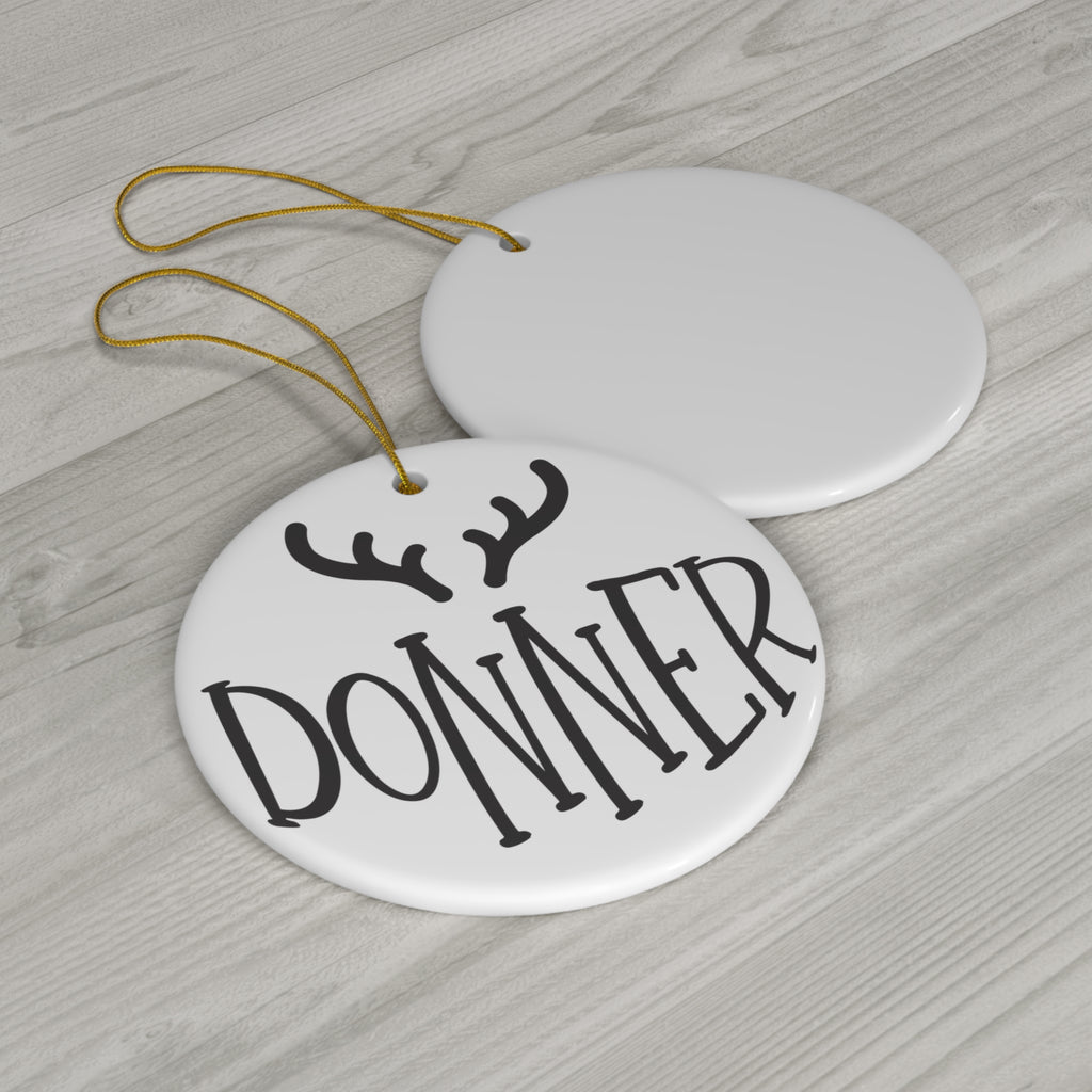 Donner Reindeer Ceramic Ornament      Item #8046666 - Buckshot's Bargain Barn