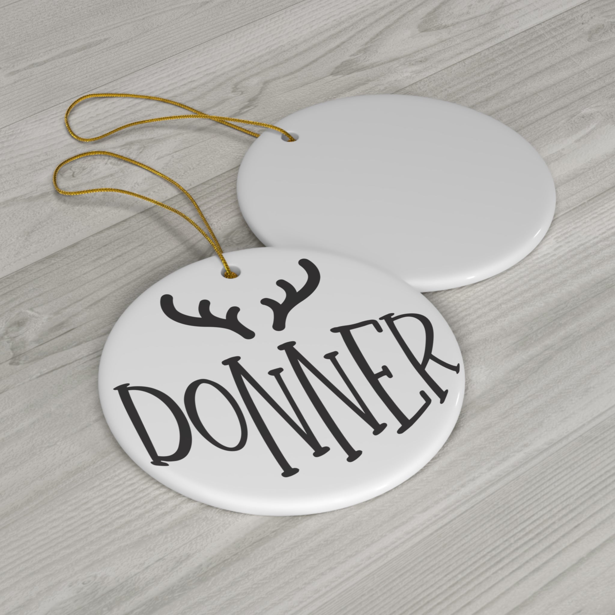 Donner Reindeer Ceramic Ornament      Item #8046666 - Buckshot's Bargain Barn