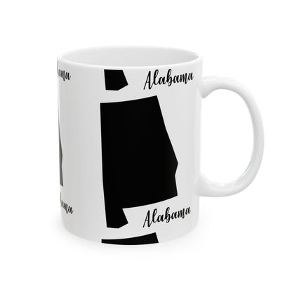 Alabama State Silhouette Ceramic Mug – 11oz    Item #255974