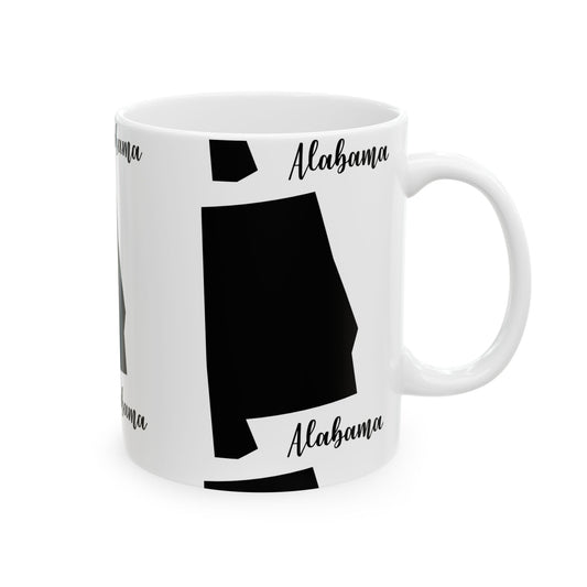 Alabama State Silhouette Ceramic Mug – 11oz    Item #255974