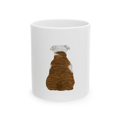 Dog Silhouette Mug – Back View Ceramic Coffee Cup 11oz    Item #733616