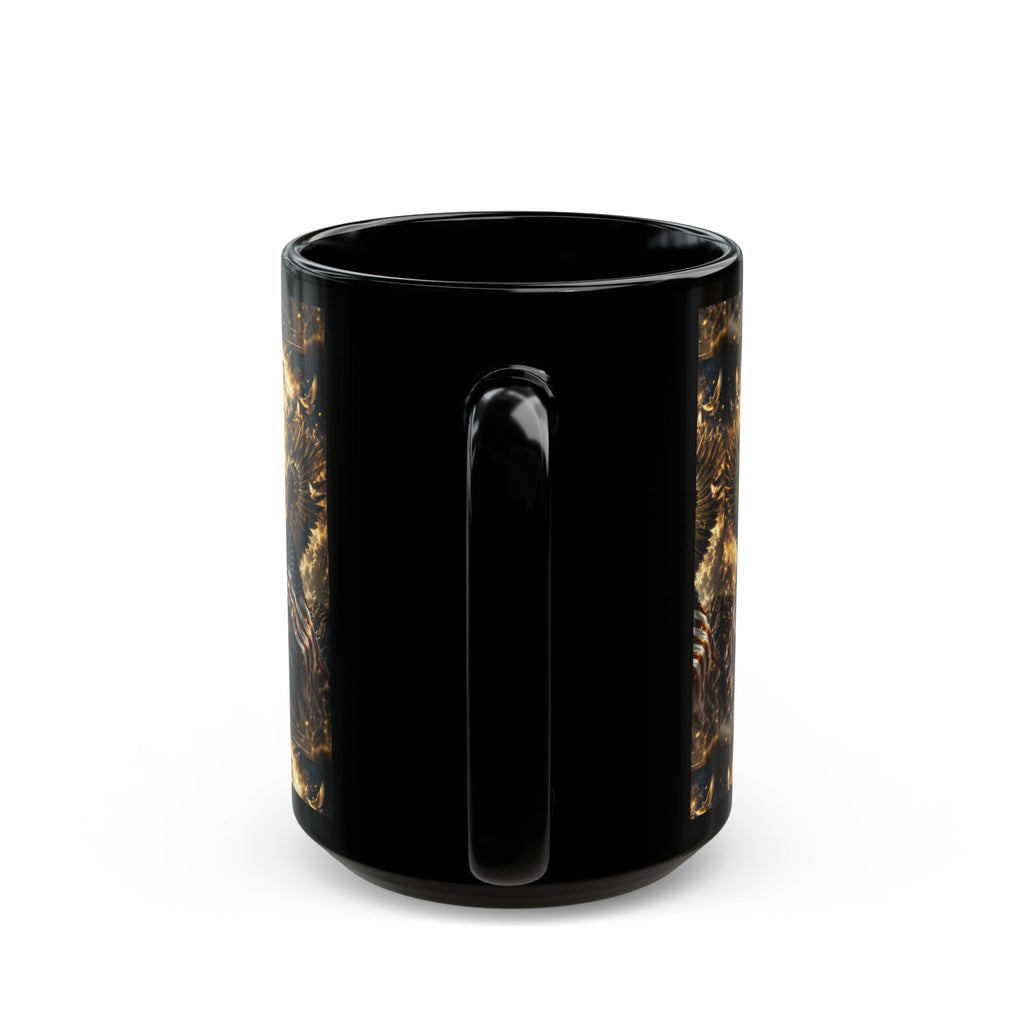 Patriotic Angel & Eagle Design with 'Blessed' Scripture Mug (15oz)  Item #