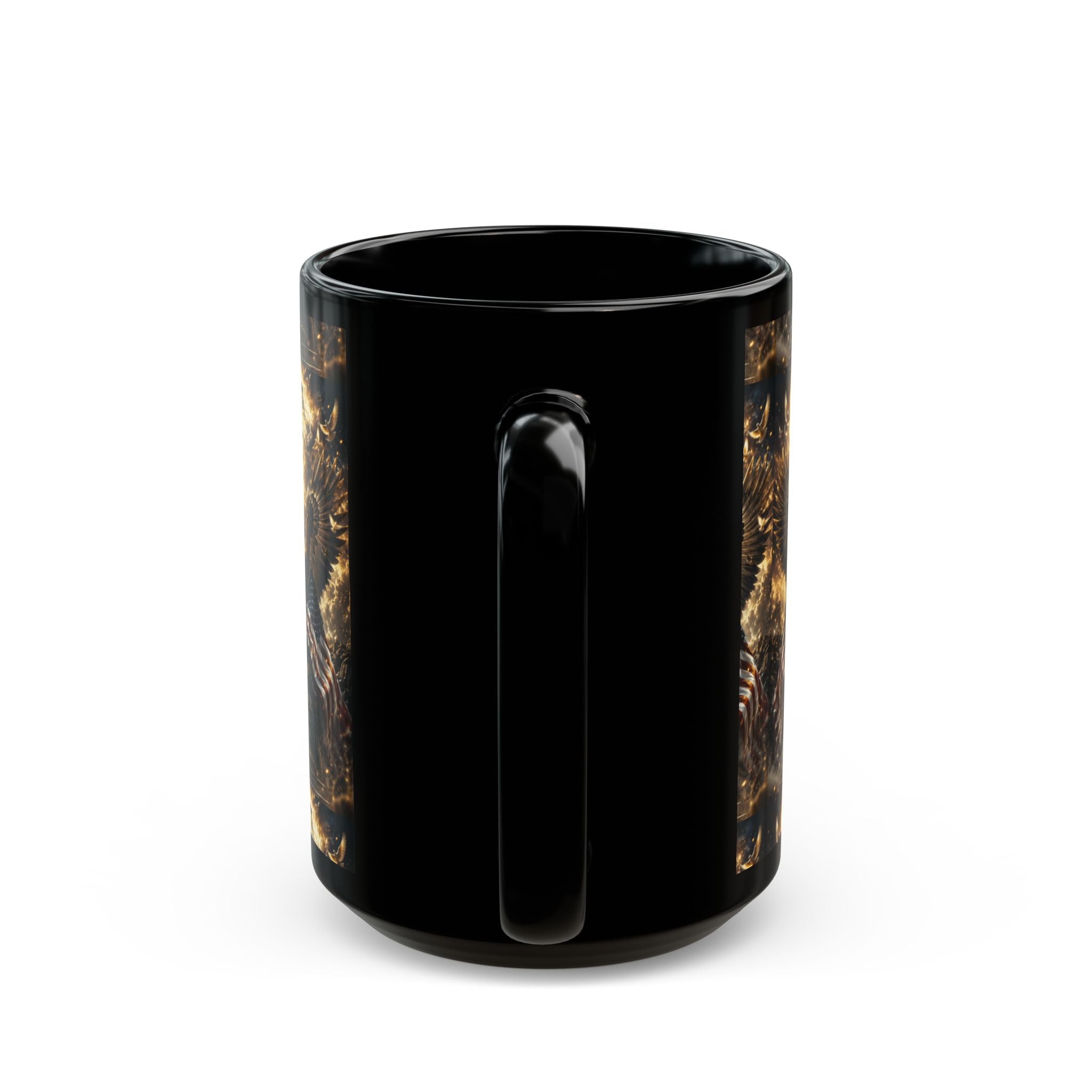Patriotic Angel & Eagle Design with 'Blessed' Scripture Mug (15oz)  Item #