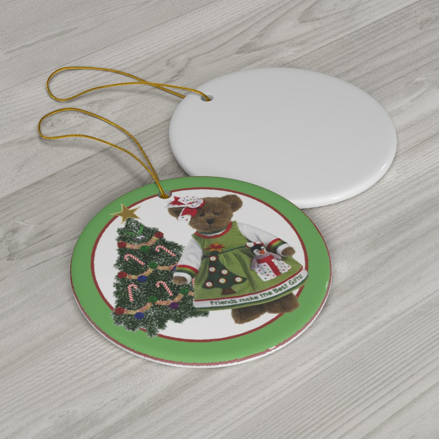 Bear Ceramic Disc Ornament       Item #1479376