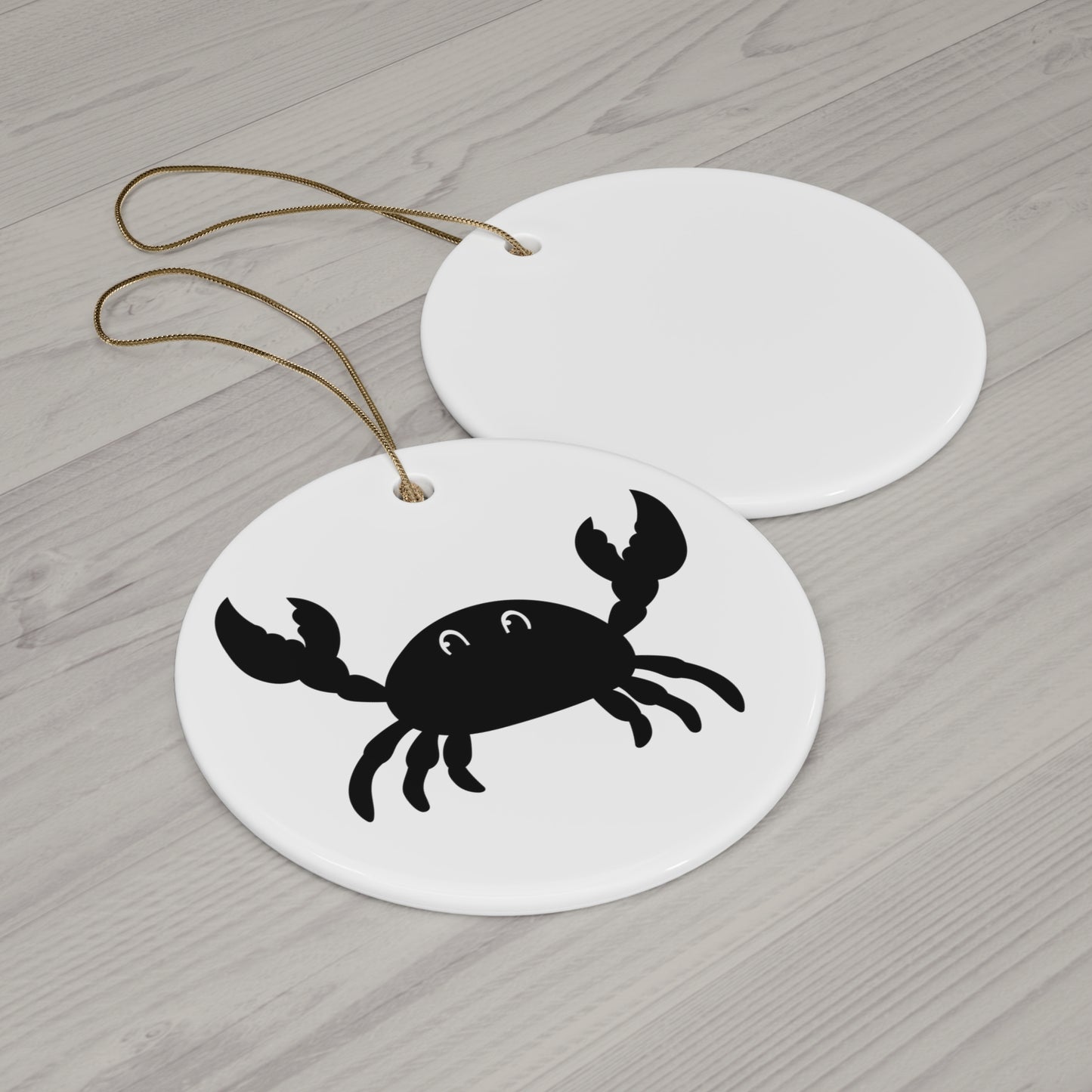 Crab Ceramic Disc Ornament     Item #3591331