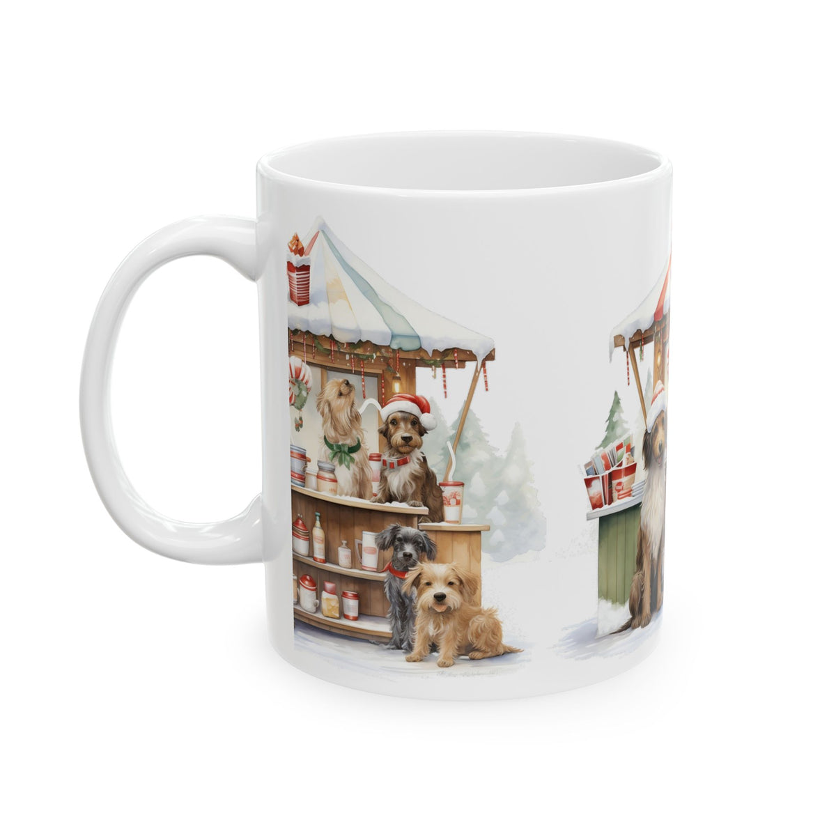 Christmas Dog Treat Stand Ceramic Mug 11oz   Item #259191