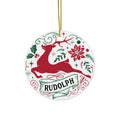 Rudolph Reindeer Ceramic Ornament      Item #2948531 - Buckshot's Bargain Barn