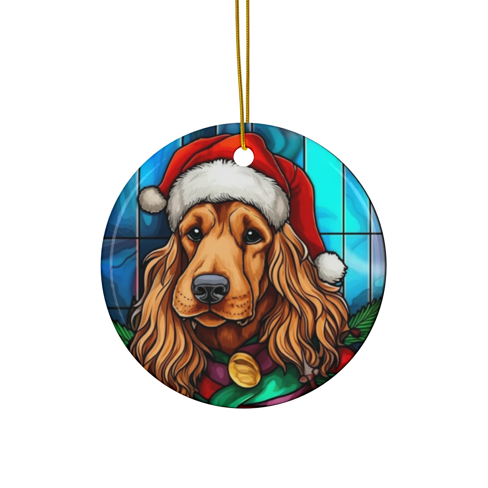 Dog Ceramic Disc Ornament            Item #3807613