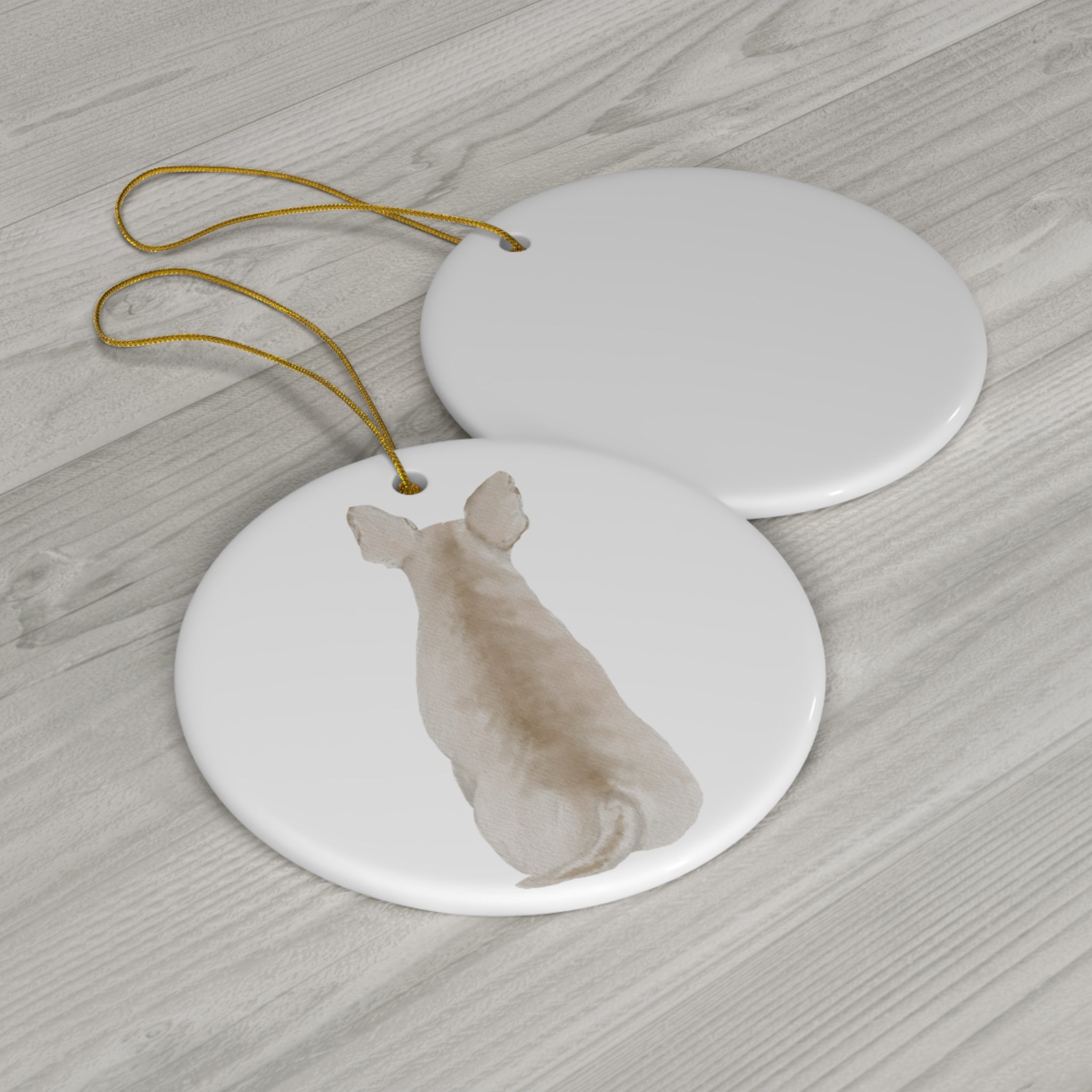 Dog Ceramic Disc Ornament        Item #5424669