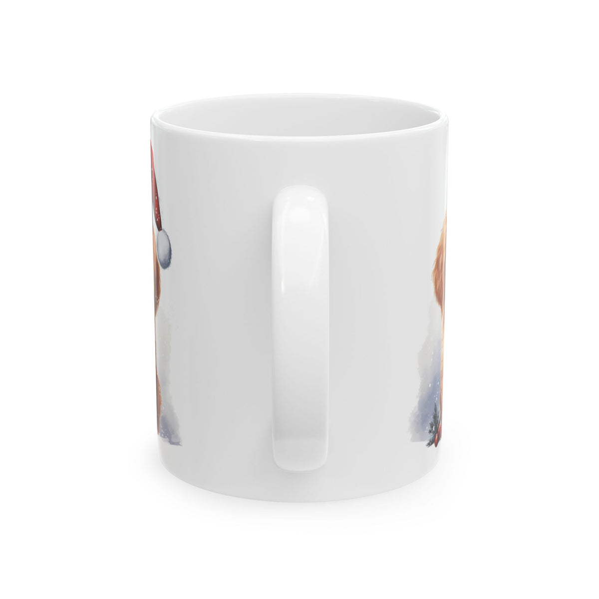 Cute Christmas Puppy with Santa Hat Christmas Mug 11oz   Item #772635