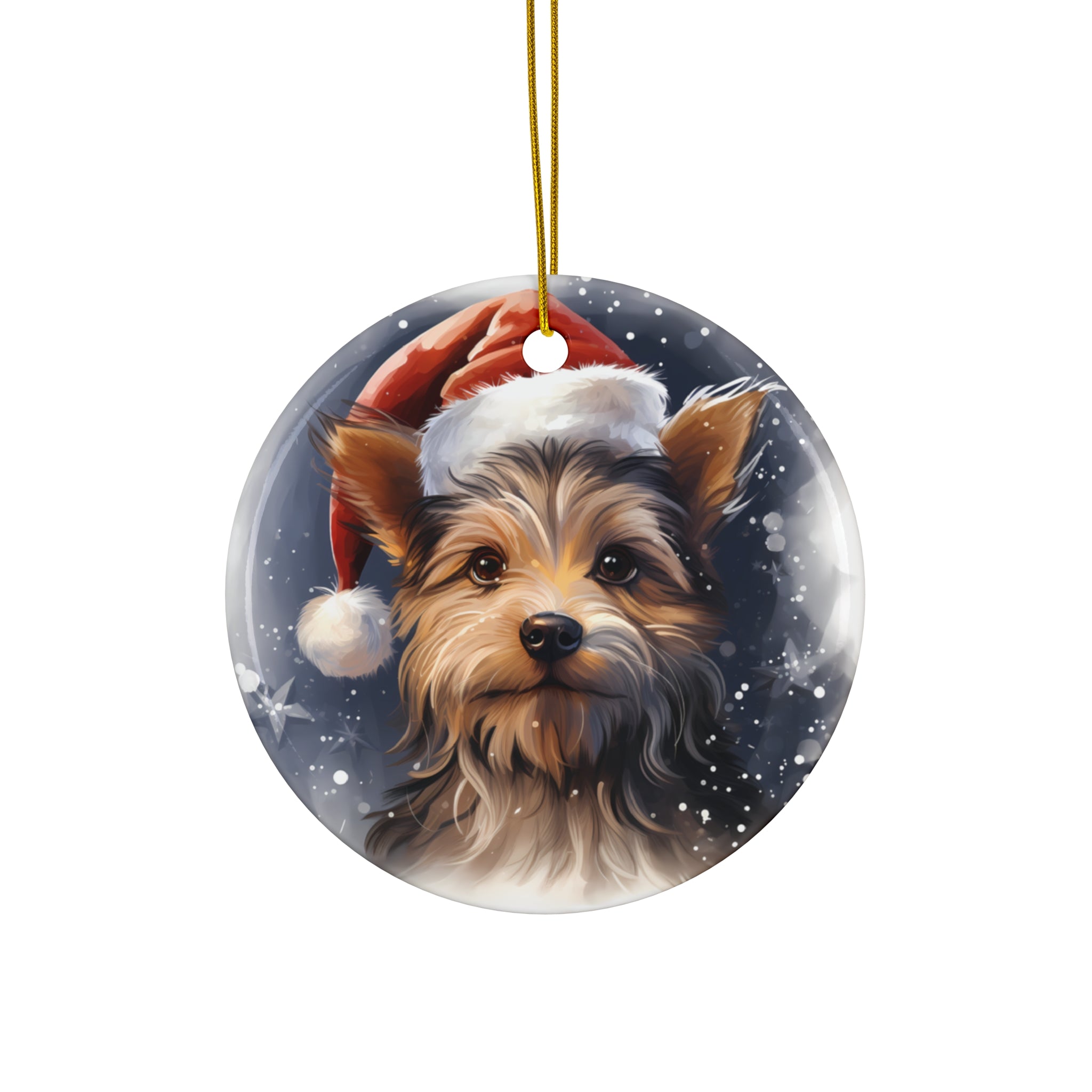 Dog Ceramic Disc Ornament          Item #1871038
