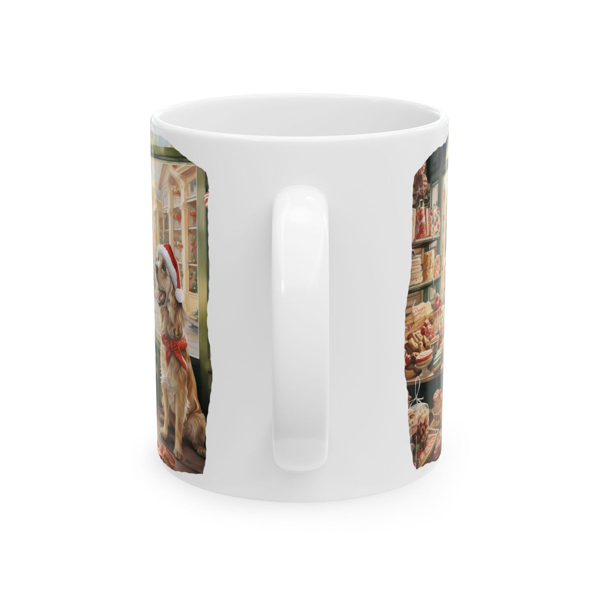 Christmas Puppy in Bookshop Ceramic Mug 11oz  Item #866549