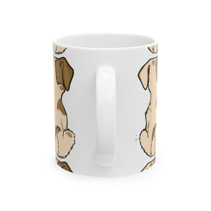 Cute Puppy Pattern Ceramic Mug – Dog Lover Coffee Cup 11oz   Item #389709
