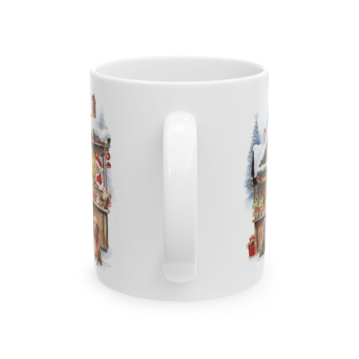 Christmas Puppy Holiday Market Ceramic Mug 11oz  Item #665607