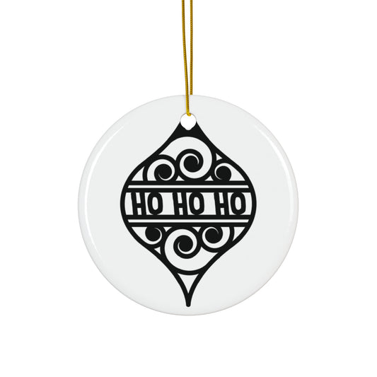 Ho Ho Ho Ceramic Disc Ornament   Item #1927595