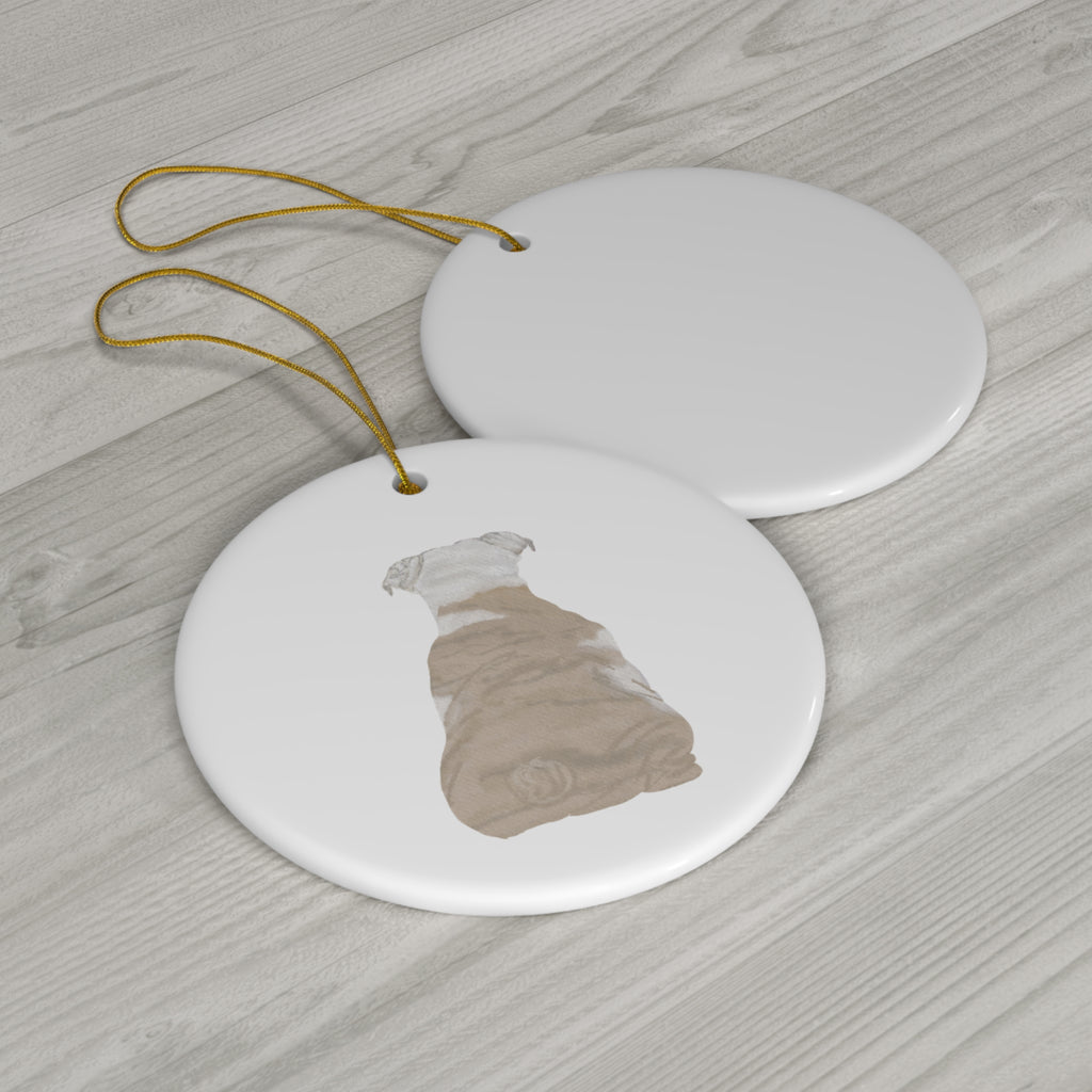Dog Ceramic Disc Ornament        Item #6015296