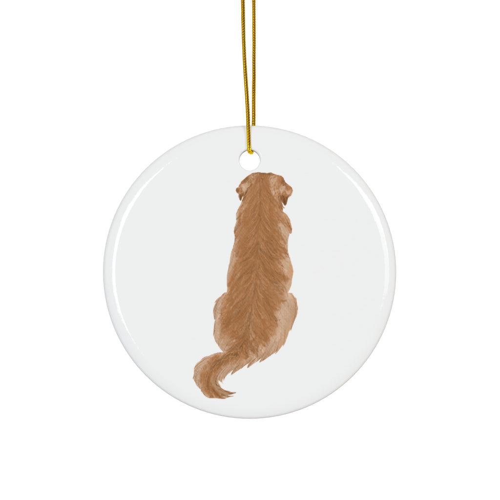 Dog Ceramic Disc Ornament           Item #928055
