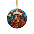 Dog Ceramic Disc Ornament        Item #108867