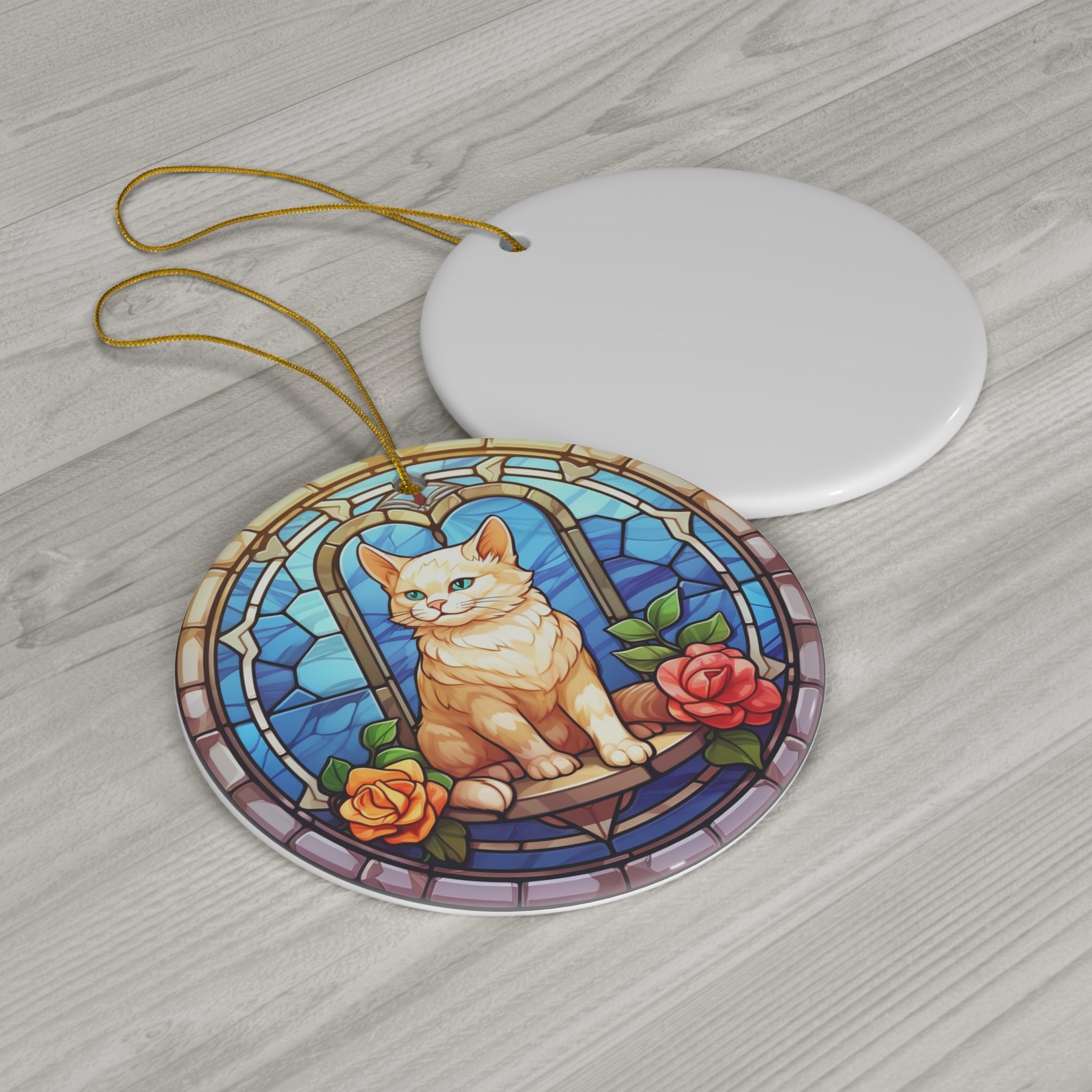 Cat Ceramic Ornament          Item #8450863 - Buckshot's Bargain Barn