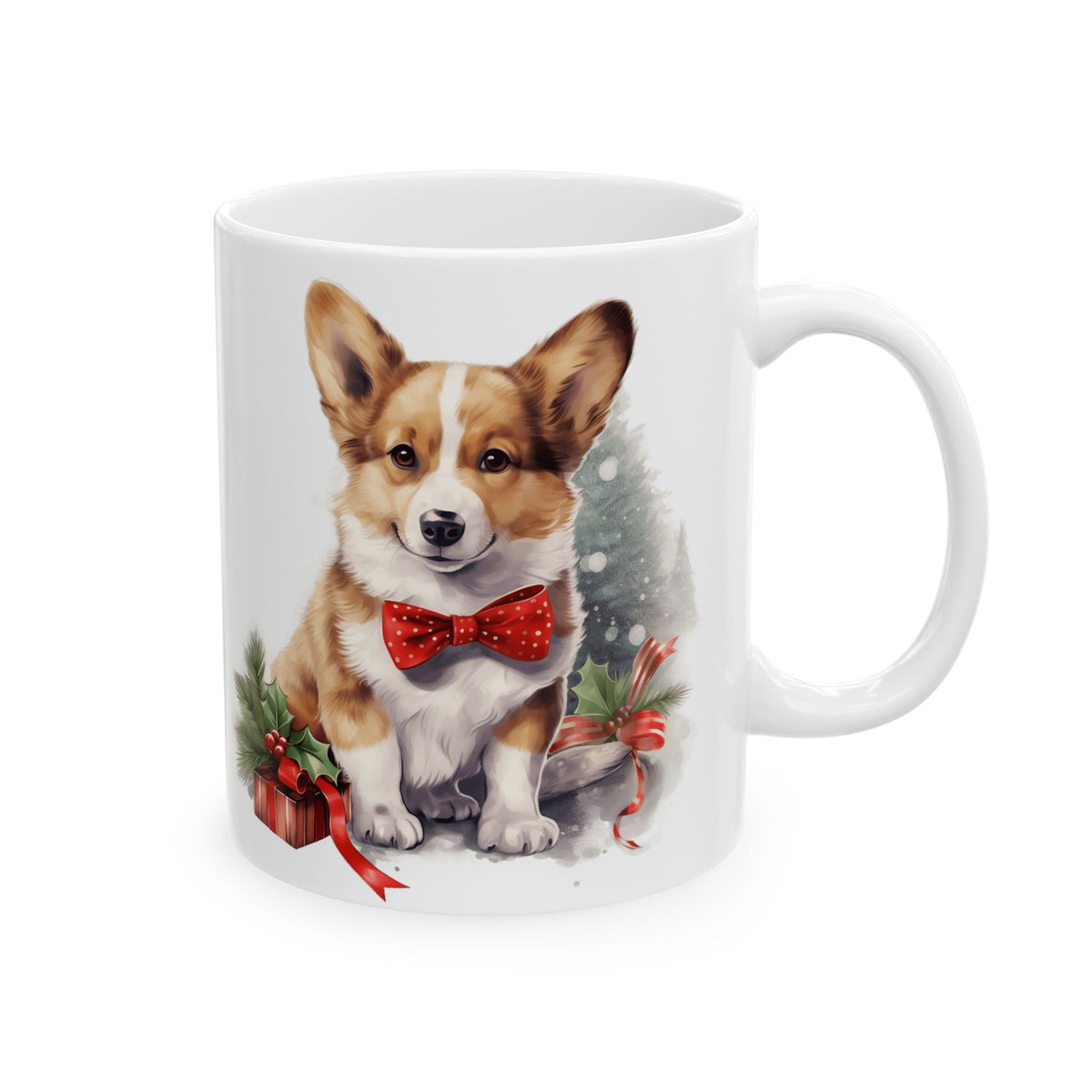 Festive Dog Christmas Ceramic Mug  11oz  Item #859767