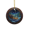 Santa Sleigh With Deer Ceramic Ornament             Item #5195194 - Buckshot's Bargain Barn