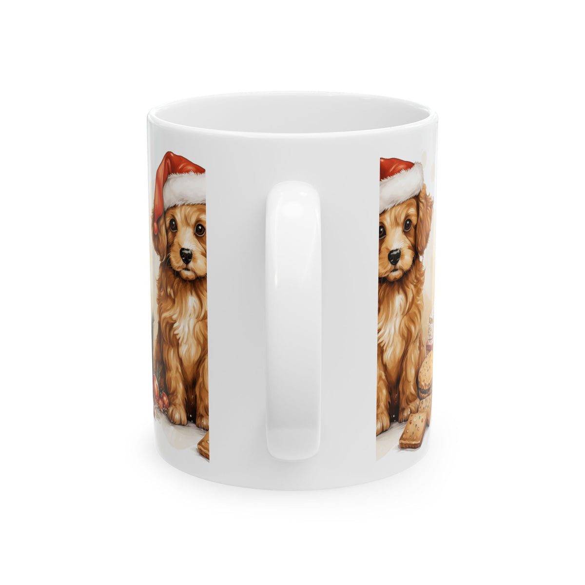 Christmas Puppy Coffee Mug – Cute Dog in Santa Hat 11oz  Item #912588