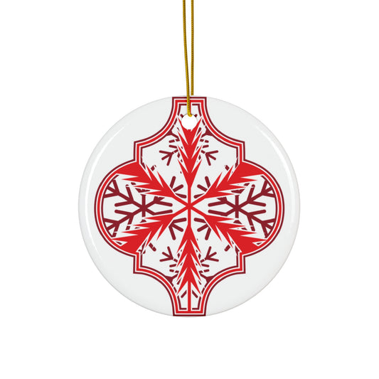 Arabesque Ceramic Disc Ornament      Item #7101376