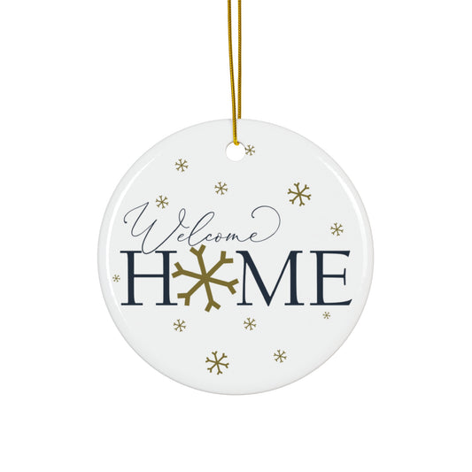 Welcome Home Ceramic Disc Ornament        Item #5803159