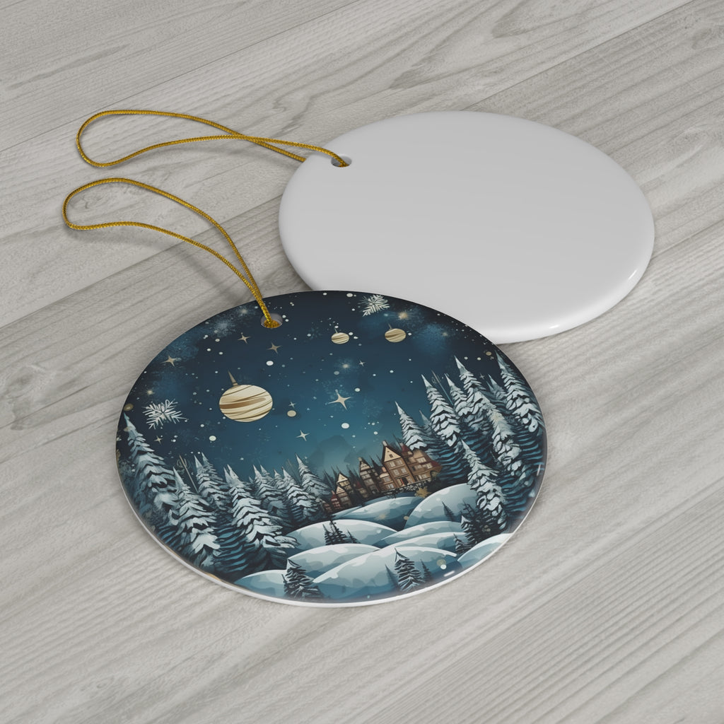Town Ceramic Ornament         Item #96285 - Buckshot's Bargain Barn