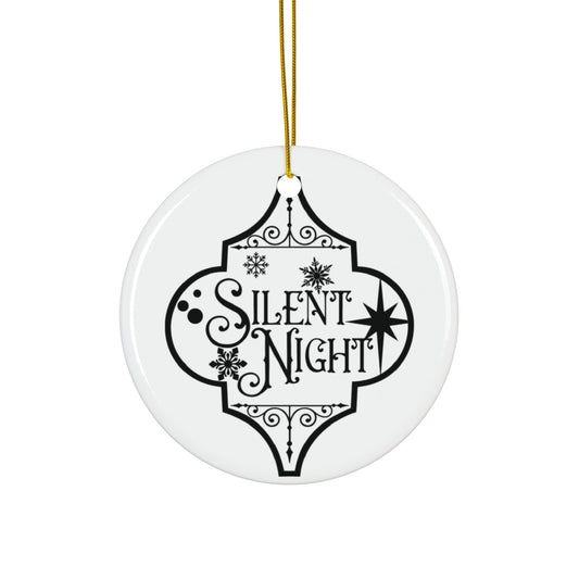 Silent Night Ceramic Disc Ornament      Item #2829781