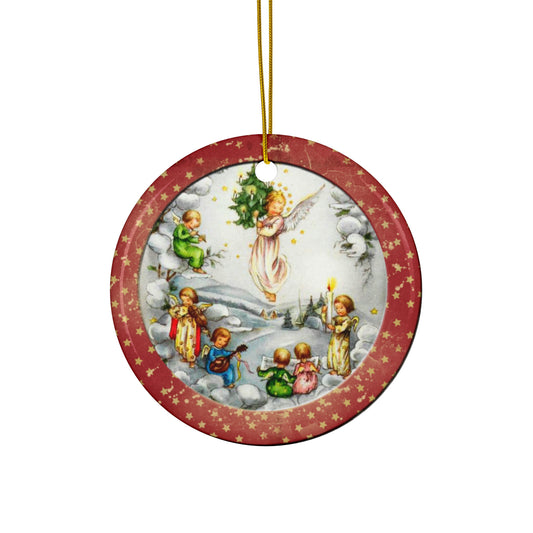 Angels Ceramic Disc Ornament     Item #1376025