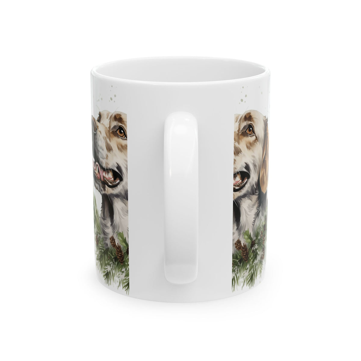 Golden Retriever Holiday Mug — Festive Dog Coffee Cup 11oz   Item #252356