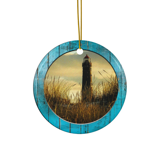 Lighthouse Ceramic Disc Ornament        Item #7048187