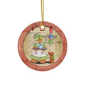 Gingerbread Woman Ceramic Disc Ornament    Item #809307