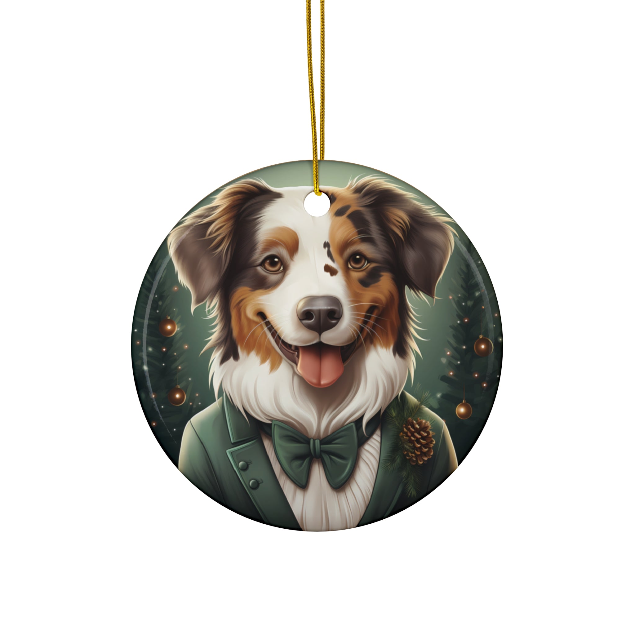 Dog Ceramic Disc Ornament         Item #2417114