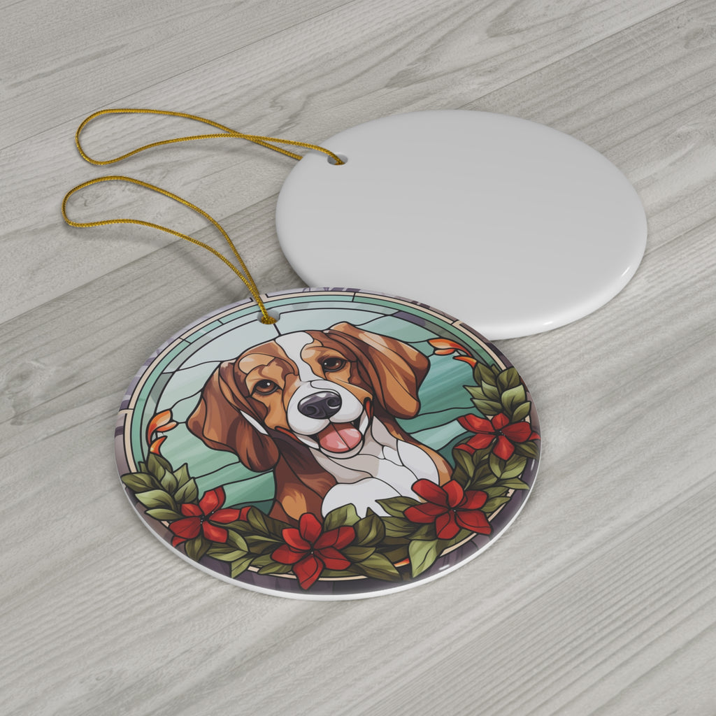 Dog Ceramic Disc Ornament        Item #4155841