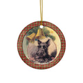 Christmas Dog Ceramic Disc Ornament              Item #6376924