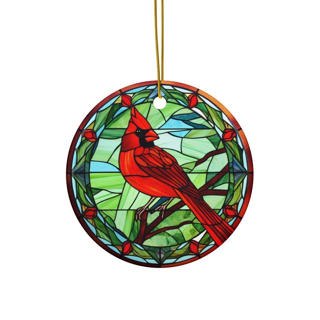 Christmas Cardinal Ceramic Ornament         Item #505757 - Buckshot's Bargain Barn