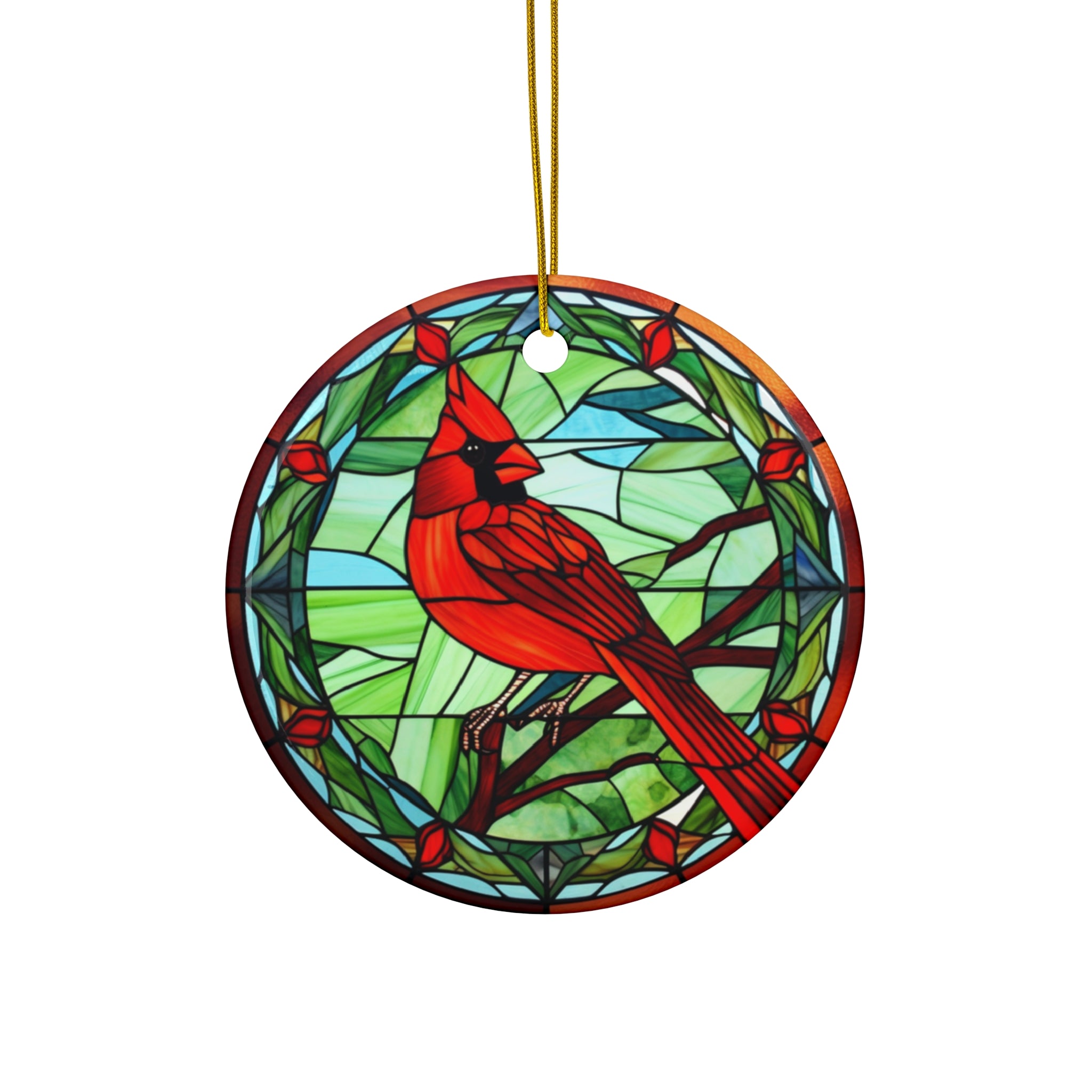 Christmas Cardinal Ceramic Ornament         Item #505757 - Buckshot's Bargain Barn