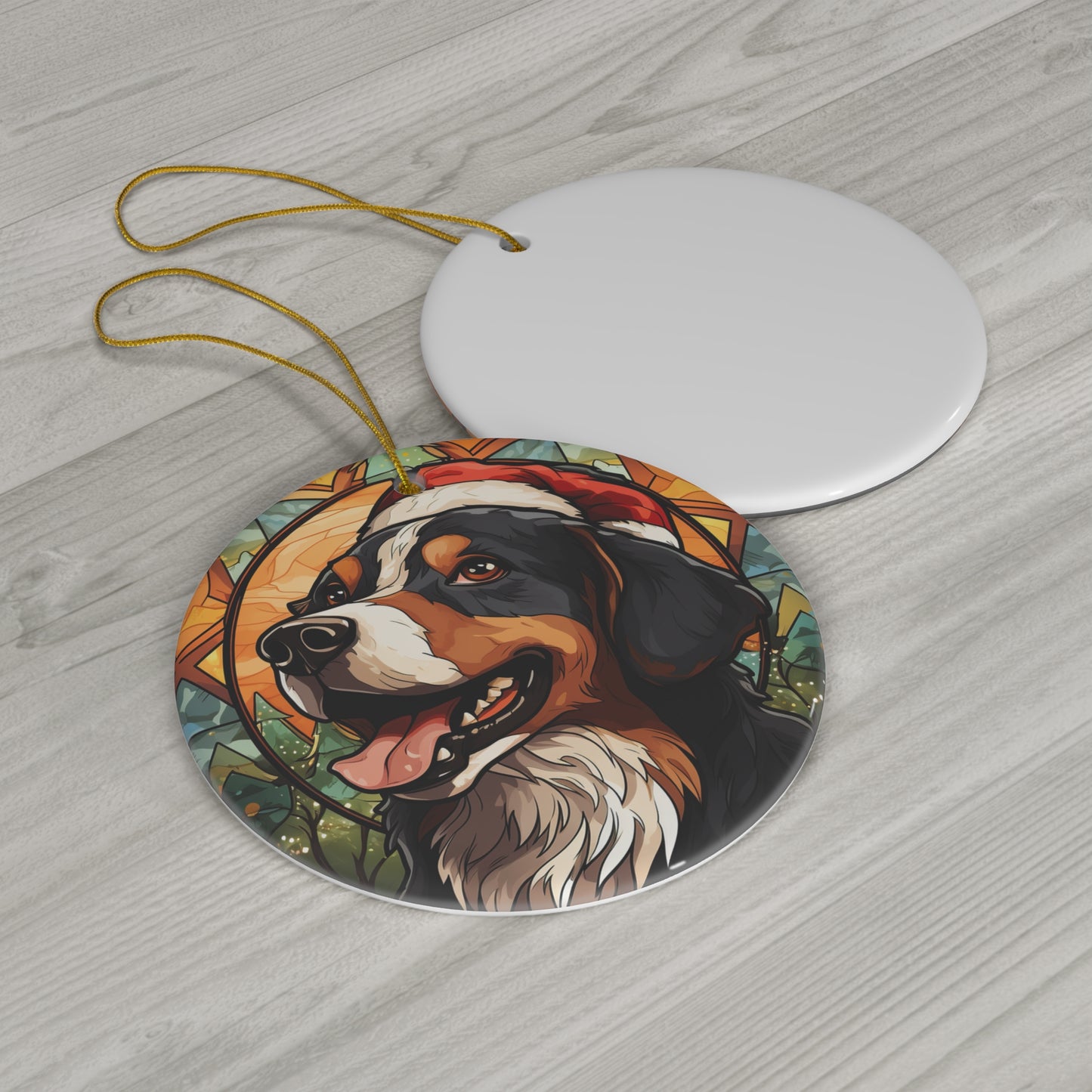 CERAMIC ORNAMENT - ENTLEBUCHER MOUNTAIN DOG            Item #5349256