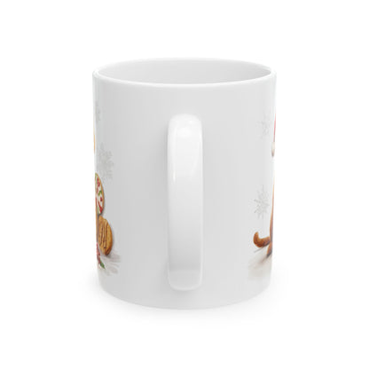 Christmas Dog with Gingerbread Cookies Christmas Mug 11oz   Item #162647