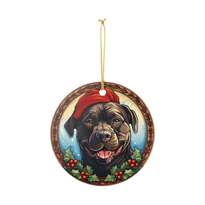 Cane Corso Dog Christmas Ceramic Ornament Item #68624