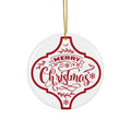 Merry Christmas Ceramic Disc Ornaments             Item #4082538