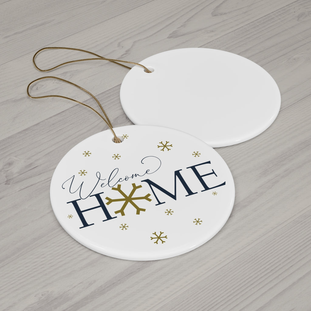 Welcome Home Ceramic Disc Ornament        Item #5803159