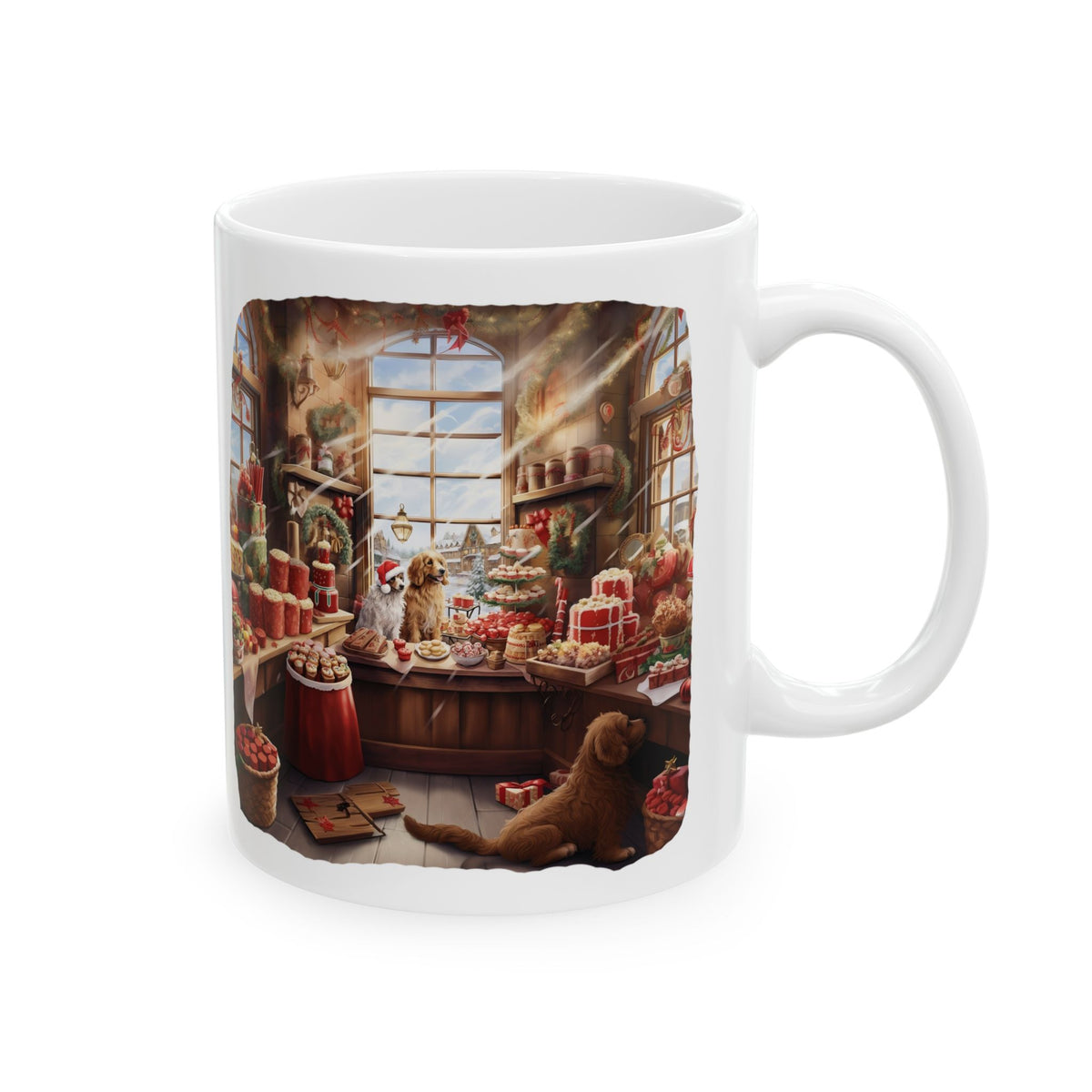 Cozy Christmas Market Ceramic Mug 11oz   Item #101438